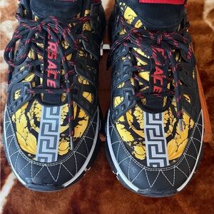 Versace Black and Gold tenis shoes  for men